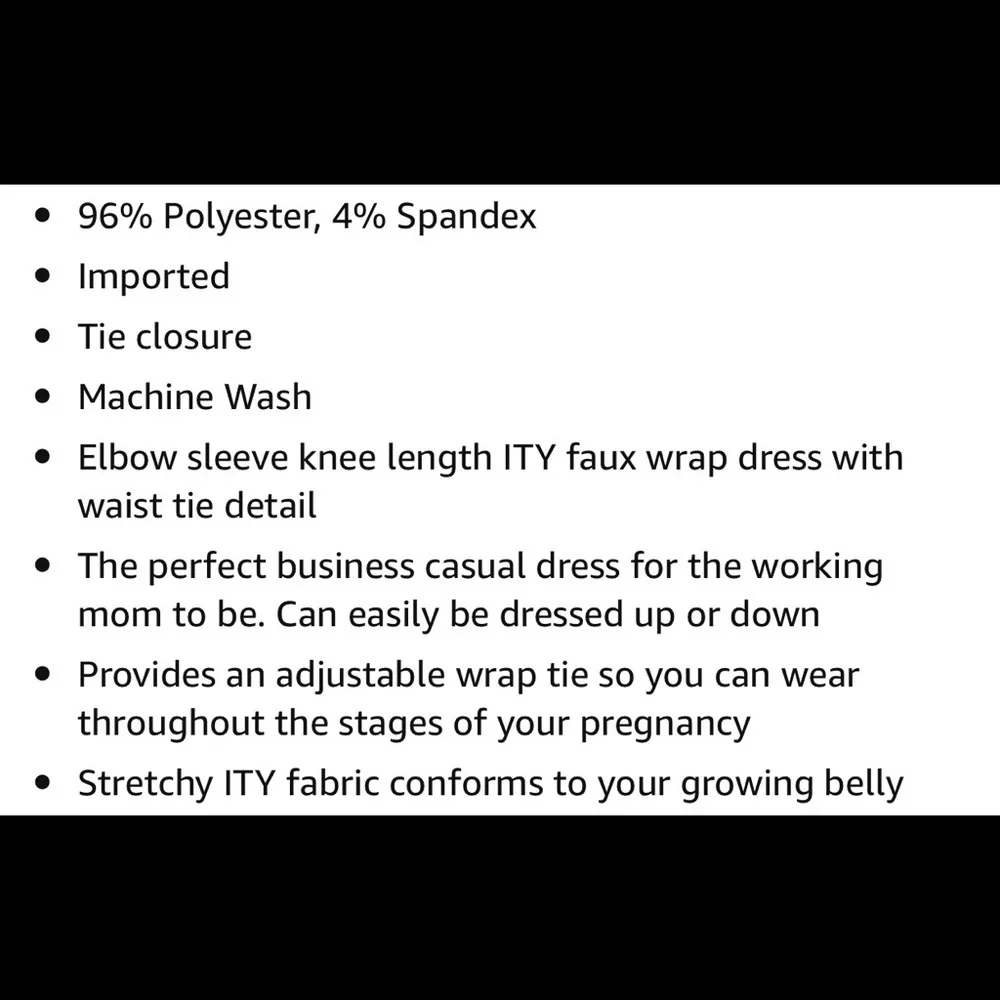 Motherhood Maternity Tie waist comfy stretch dress - Picture 6 of 6